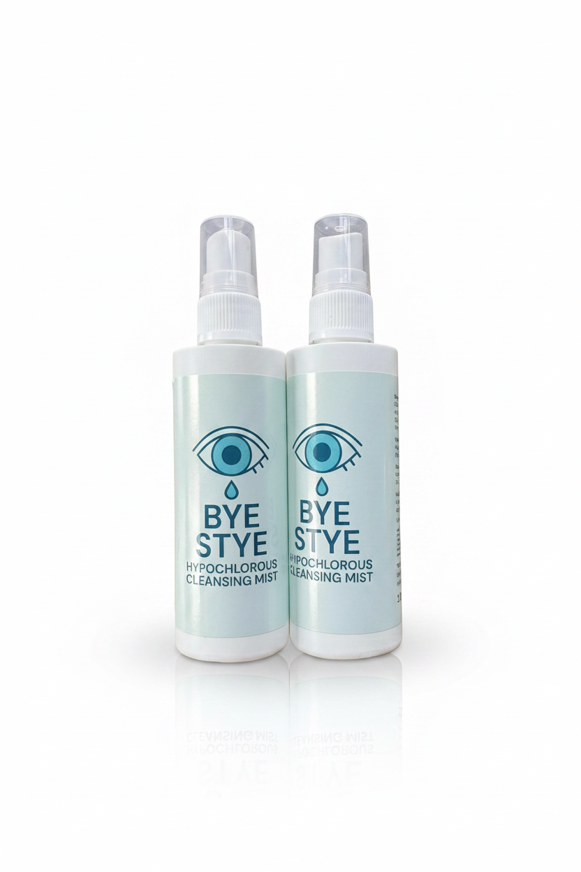 BYE STYE x2 Hypochlorous Facial Mist (100ml) Dual action