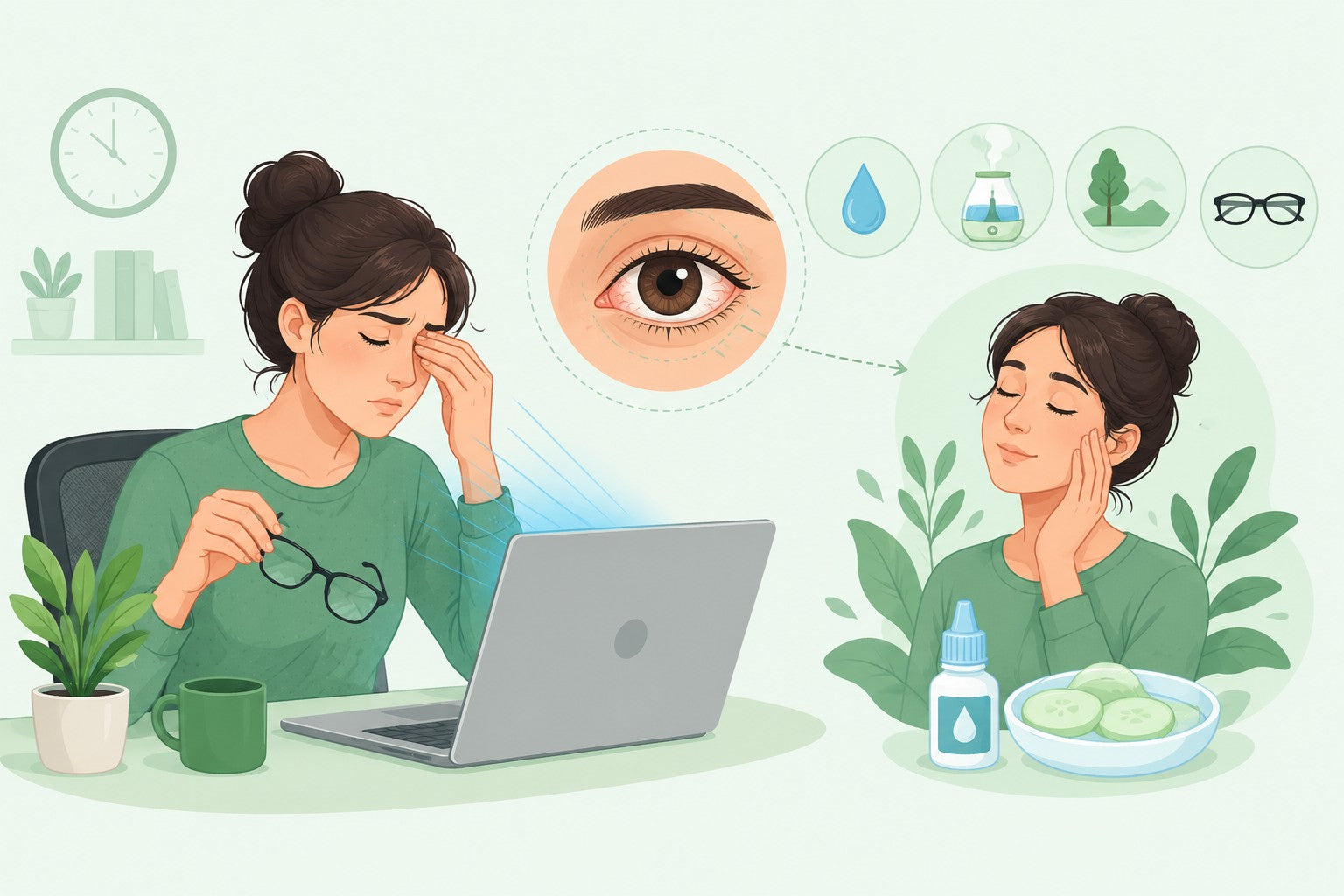 Dry Eyes From Computer Screens: Causes & Relief