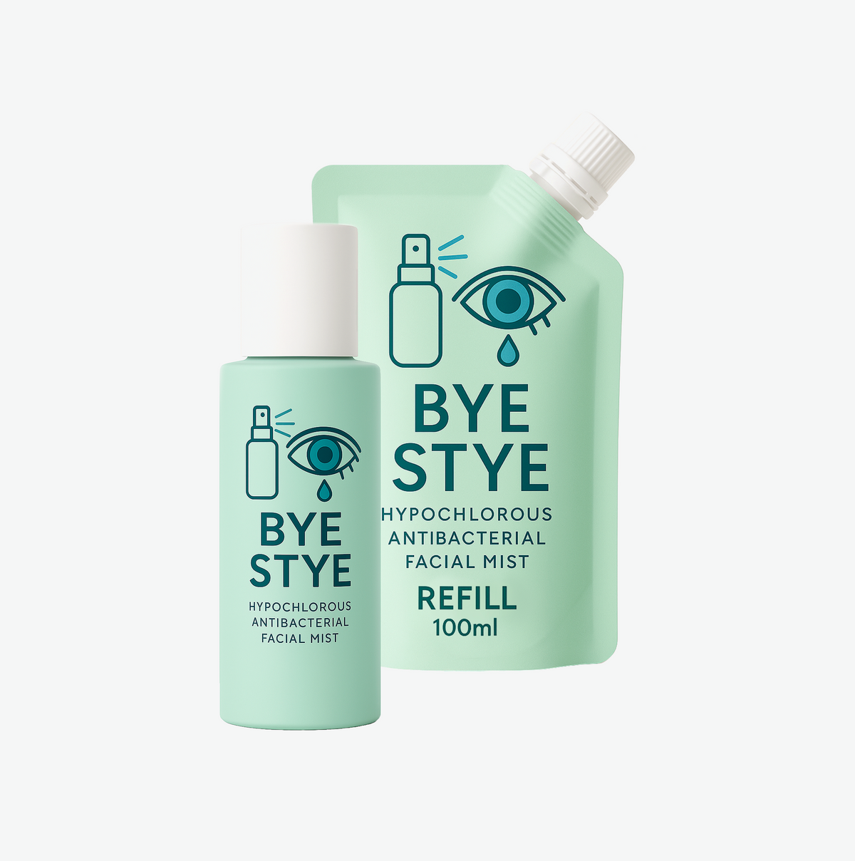 Hypochlorous Acid Starter Kit UK | BYE Stye Cleanse & Refill