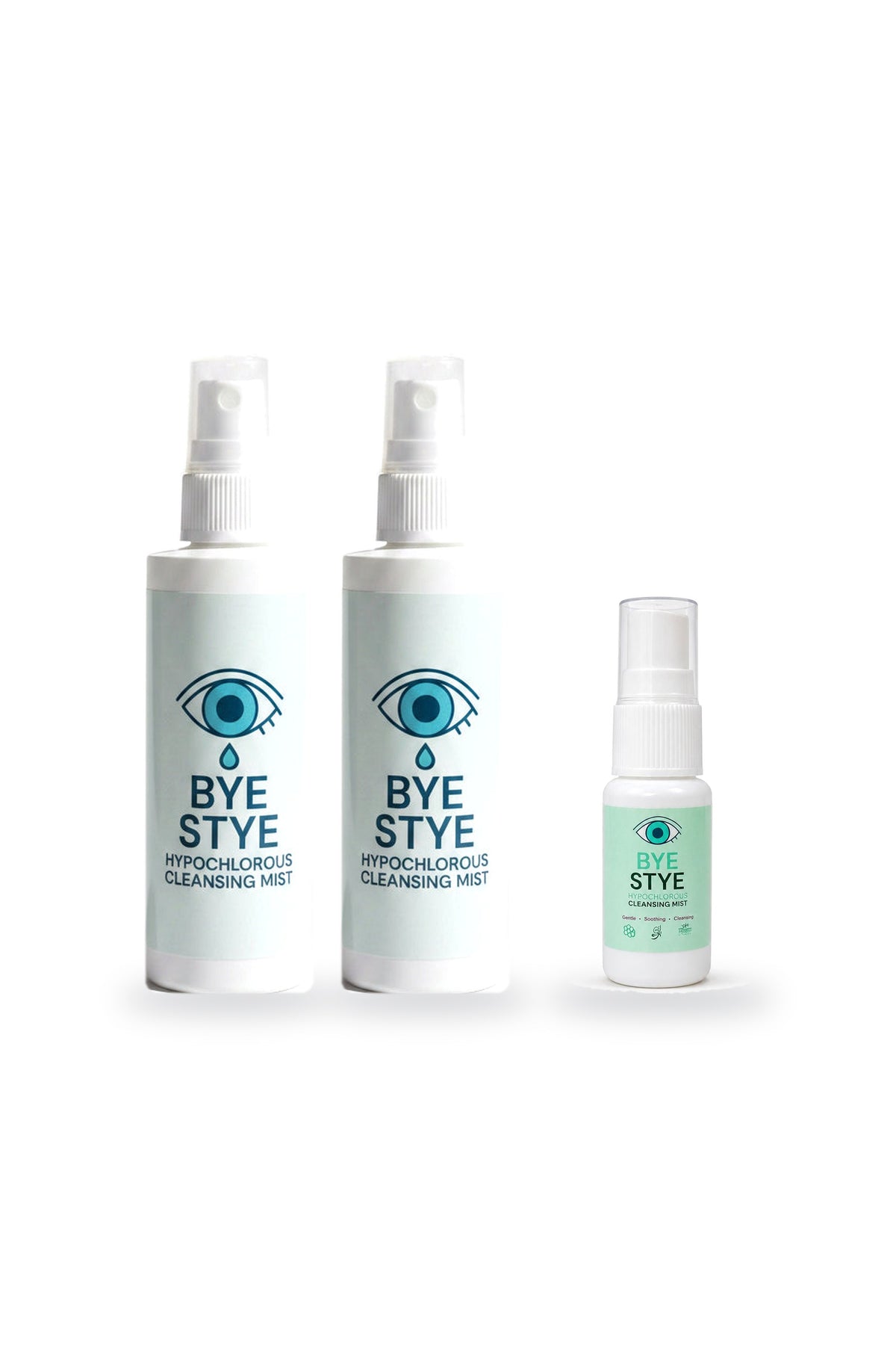 BYE STYE x2 + Mini Bundle | Hypochlorous Facial Mist (2 x 100ml + 20ml)