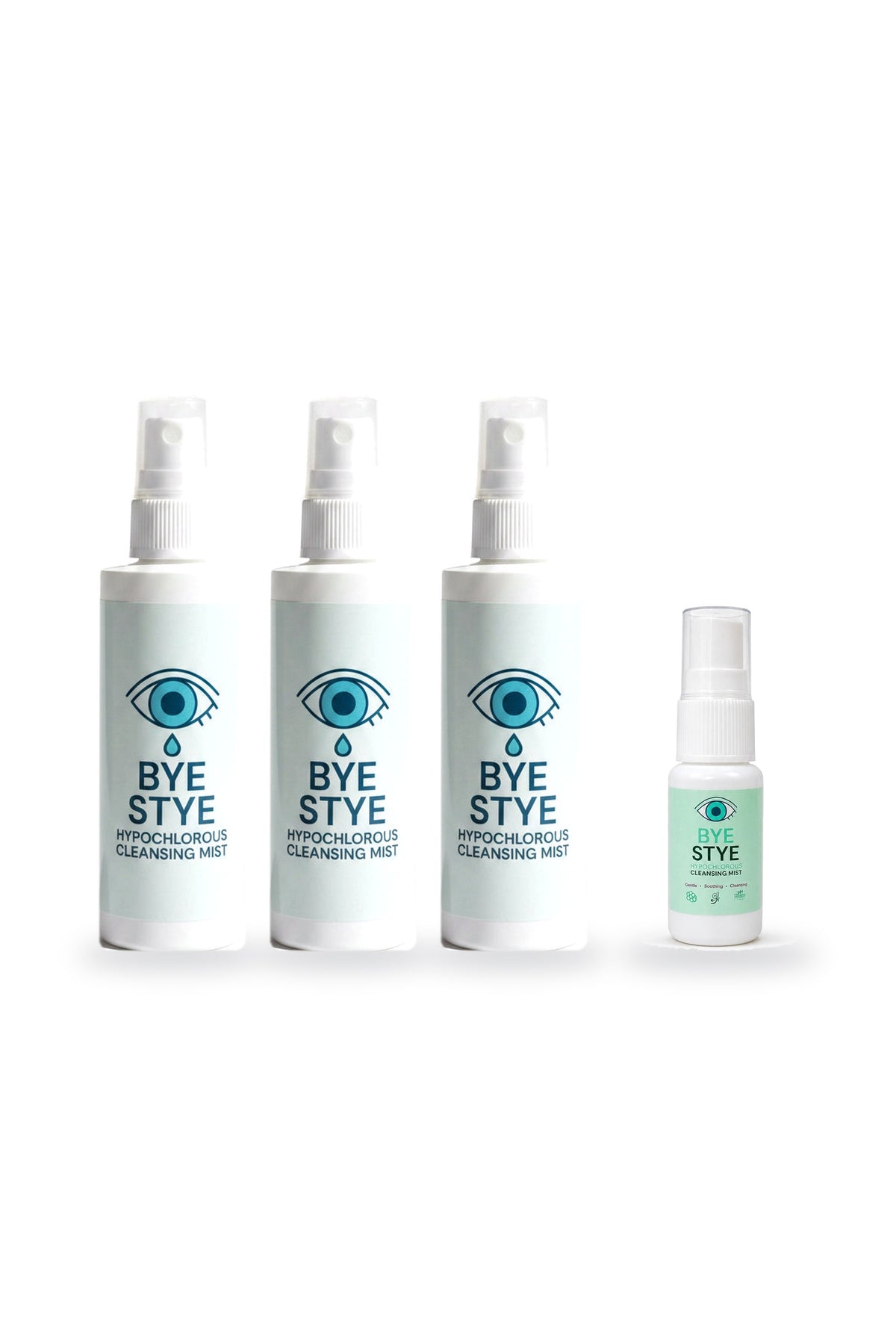 BYE STYE x3 + Mini Bundle | Hypochlorous Facial Mist (3 x 100ml + 20ml)